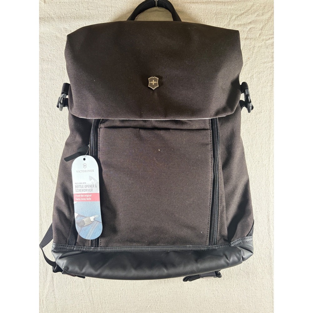 Victorinox Altmont Original Flapover Laptop Backpack Black Travel Bag NWT 15"